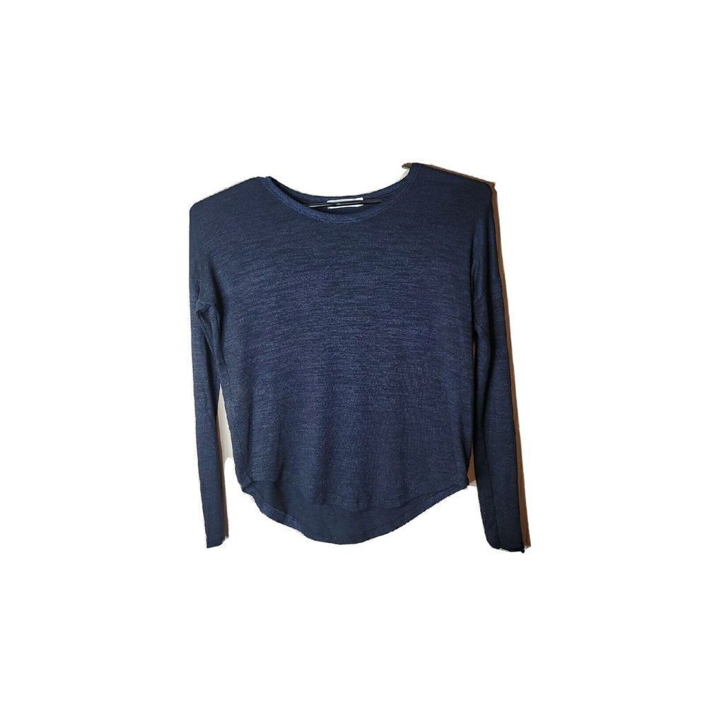 Rag & Bone Jeans Women's Blue Space Dye Knit Sweater Shirt Size XS t61